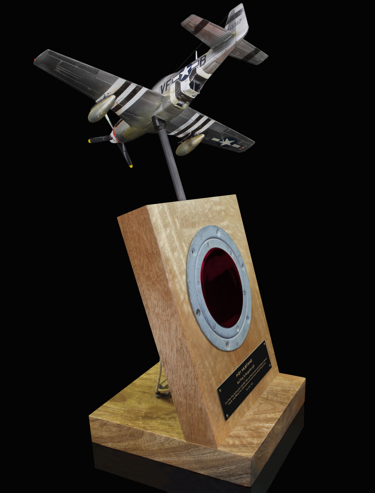P-51 MUSTANG, WWII RED WINGTIP RECOGNITION LIGHT